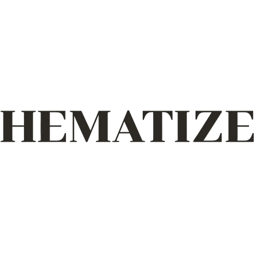 The word 'HEMATIZE' in black text on a white background
