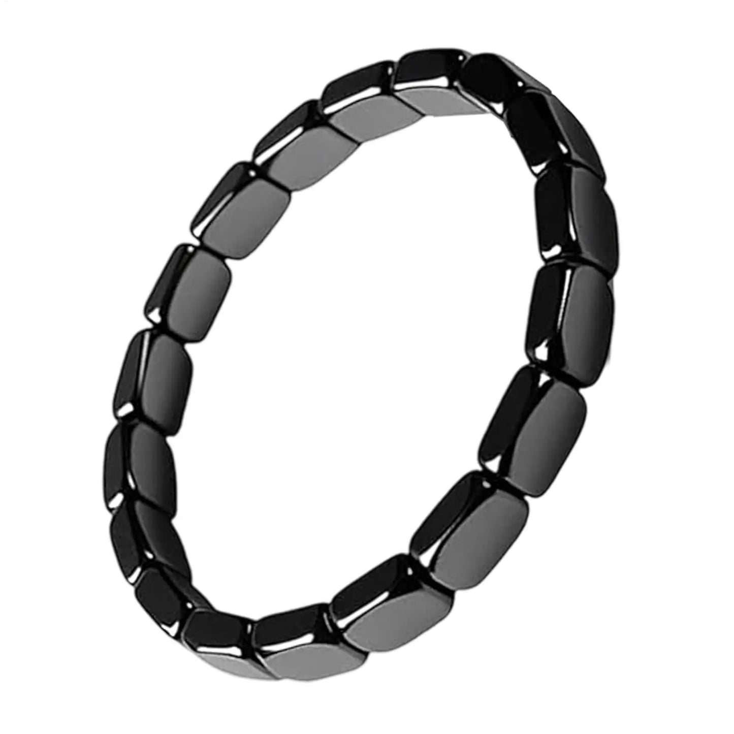 Elevate Your Style with the Stylish Hematite Bracelet for Men - The Ultimate Masculine Accessory for Work, Travel, and Meditation - A Thoughtful Gift for Your Husband or Boyfriend